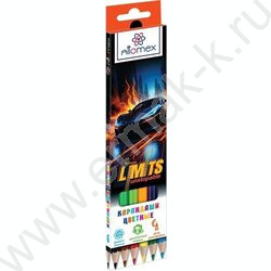 Карандаши   6цв No Limits /шестигранные/ М, d грифеля-2,65мм к/кор NEW | Фото 1