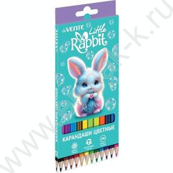 Карандаши  12цв Little Rabbit /шестигранные/ 2М, d грифеля-2,8мм, к/кор NEW | Фото 1
