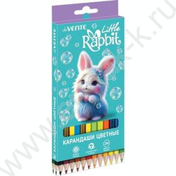 Карандаши  24цв Little Rabbit /шестигранные/ 2М, d грифеля-2,8мм, к/кор NEW | Фото 1