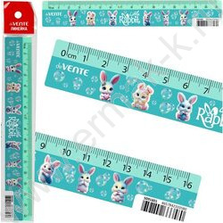 Линейка пл 16см "Little Rabbit" с дизайном, с цветным стикером NEW | Фото 1