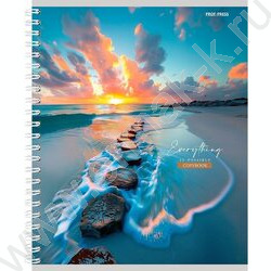 Тетрадь  80л клетка/спираль/двойная "Чарующие пейзажи-2" ассорти NEW | Фото 6