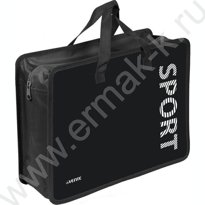 Папка для тетрадей A4 "Sport" текстиль,  молния сверху, текст.расшир., с ручками NEW | Фото 1