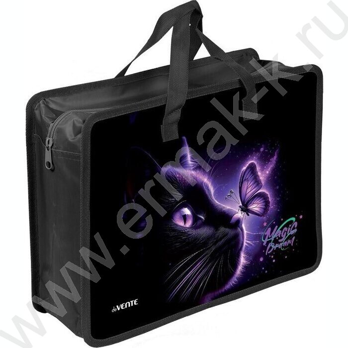Папка для тетрадей A4 "Magic Dream" текстиль,  молния сверху, текст.расшир., с ручками NEW | Фото 1