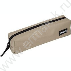 Пенал-прямоугольный 21*6*4см "Beige", молния, полиэстер, аппликация /бежевый NEW | Фото 1