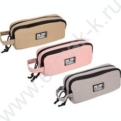 Пенал-прямоугольный 22,5*10*6см "Cool", молния, полиэстер, ручка для переноски /ассорти NEW | Фото 1