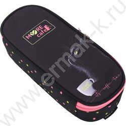 Пенал-овальный на молнии 21*8*5см "MooreCafe", полиэстер, с внутренним органайзером-створкой NEW | Фото 1