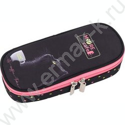 Пенал-овальный на молнии 21*8*5см "MooreCafe", полиэстер, с внутренним органайзером-створкой NEW | Фото 2