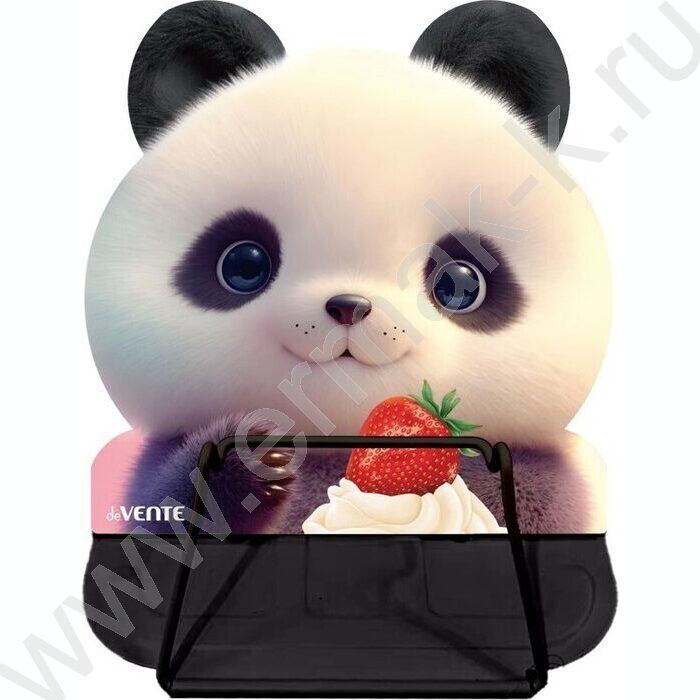 Подставка д/книг 17*16,5см "Sweet Panda" /метал., полноцвет. рисунок, противоскольз. ножки NEW | Фото 1