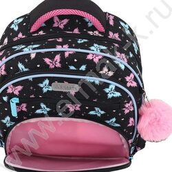 Рюкзак школьный 37x28x16см "Butterfly Dreams" /2отд., 2перед.карм., 2бок.карм., эргоном. спинка NEW | Фото 5