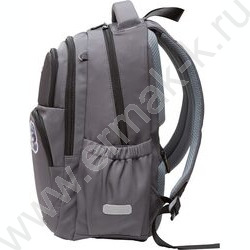 Рюкзак школьный 38x30x19см "Cool Raccoon" /1отд., 1перед.карм.,2бок.карм., эргоном. спинка /серы NEW | Фото 3