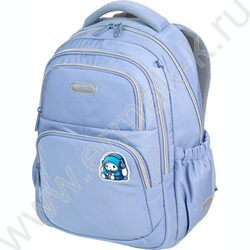 Рюкзак школьный 38x30x19см "Music Rabbit" /1отд., 1перед.,2бок.карм., эргоном. спинка /серо-голу NEW | Фото 1