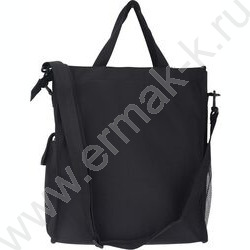 Сумка д/доп.занятий "MooreCafe" 36*31*13см /плотный полиэстер, с 2-мя ручками и ремнем, черная NEW | Фото 2