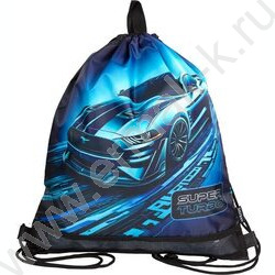 Сумка д/обуви 40*47см  водооттал. полиэстер, на верев. завязке, петля /черный "Super Turbo" NEW | Фото 1