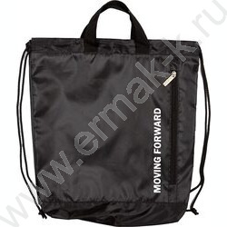Сумка д/обуви 38*43*9см  полиэстер, на верев. завязке, текст.ручки /черная "Moving Forward" NEW | Фото 2