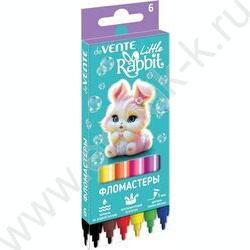 Фломастеры   6цв Little Rabbit вентилируемый колпачок, к/кор с подвесом NEW | Фото 1