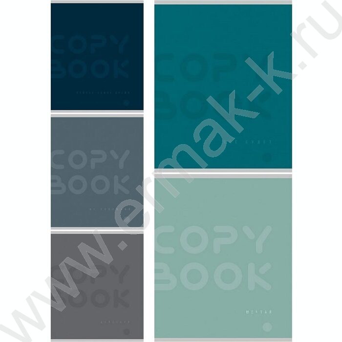 Тетрадь  48л клетка "Однотонные дизайны-3" ассорти | Фото 1