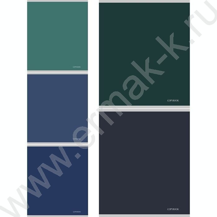 Тетрадь  48л клетка "Calligraphy" /лен/ ассорти | Фото 1