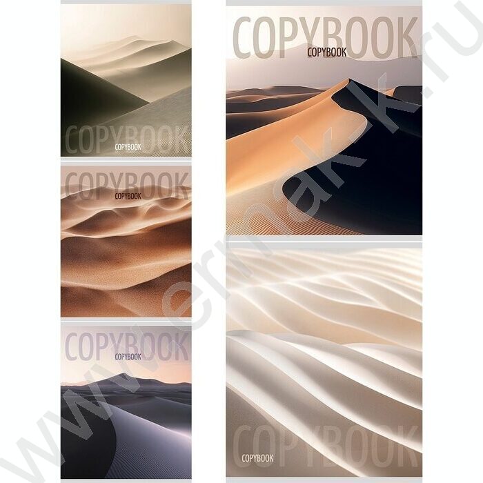 Тетрадь  48л клетка "Дюна-1" /холст/ ассорти | Фото 1