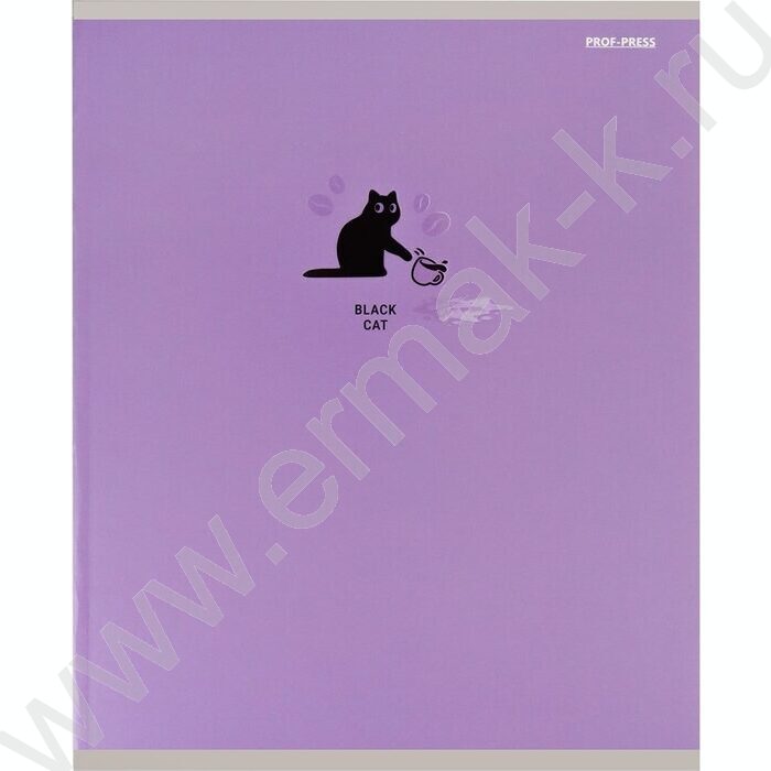 Тетрадь  48л клетка "Black cat" /мат.лам.,выб.лак./ ассорти | Фото 4