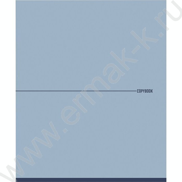 Тетрадь  48л клетка "Минимализм в синих тонах" /софт-тач/ ассорти | Фото 5