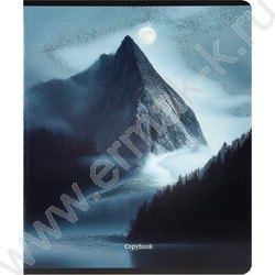 Тетрадь  48л клетка "Лунные пейзажи" /твин-лак,холодная фольга/ ассорти NEW | Фото 3