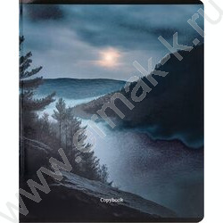 Тетрадь  48л клетка "Лунные пейзажи" /твин-лак,холодная фольга/ ассорти NEW | Фото 5