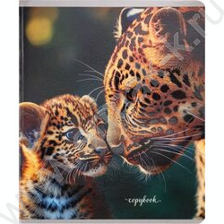 Тетрадь  48л клетка "Мамы и детёныши-1" /твин-лак,холодная фольга/ ассорти NEW | Фото 4