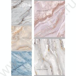 Тетрадь  96л клетка "Разный мрамор" /лен/ ассорти NEW | Фото 1