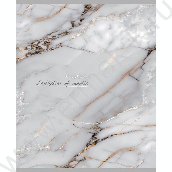 Тетрадь  96л клетка "Разный мрамор" /лен/ ассорти | Фото 2