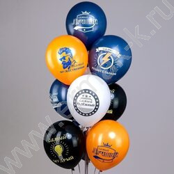 Шар воздушный 12" шелк рис. 2ст. Мужские фразы! 2цв. 5 дизайнов NEW | Фото 2