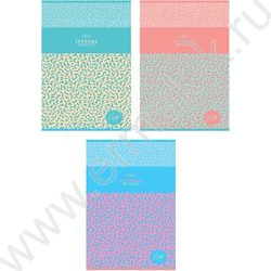 Тетрадь  48л А4 клетка "RISOTTO" /тиснение/ ассорти NEW | Фото 1