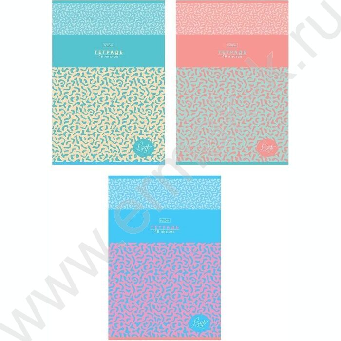 Тетрадь  48л А4 клетка "RISOTTO" /тиснение/ ассорти | Фото 1