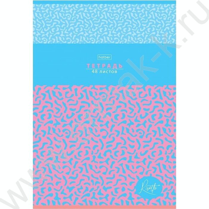 Тетрадь  48л А4 клетка "RISOTTO" /тиснение/ ассорти | Фото 4