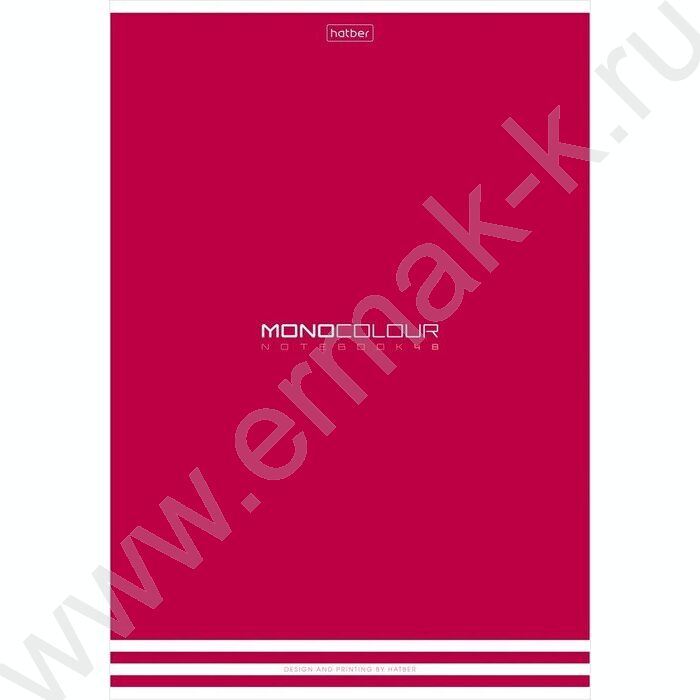 Тетрадь  48л А4 линейка "MONOCOLOUR" /мат ламин,тиснение/ ассорти | Фото 4
