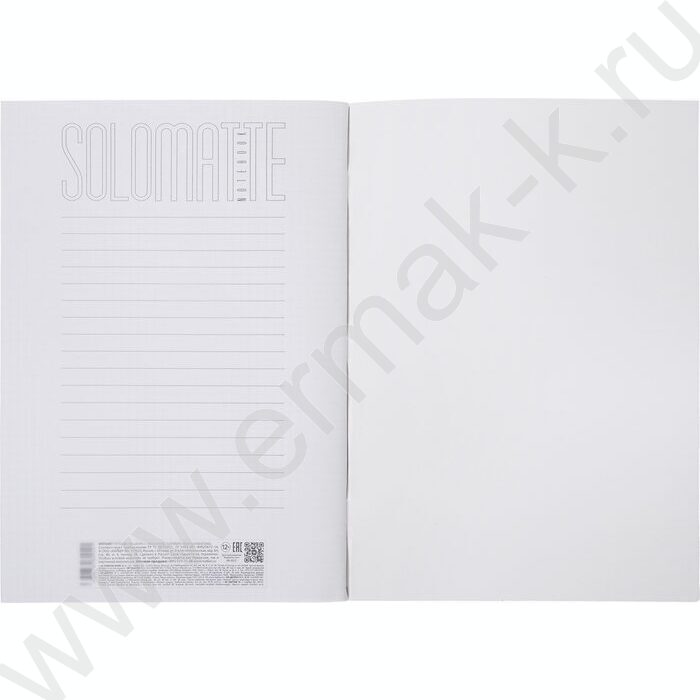 Тетрадь  96л А4 клетка "Черный бархат" /ламинац.SOFT-TOUCH/ | Фото 3