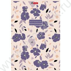 Тетрадь  96л А4 клетка "Музыка цветов" /ламинац.SOFT-TOUCH/ ассорти NEW | Фото 3