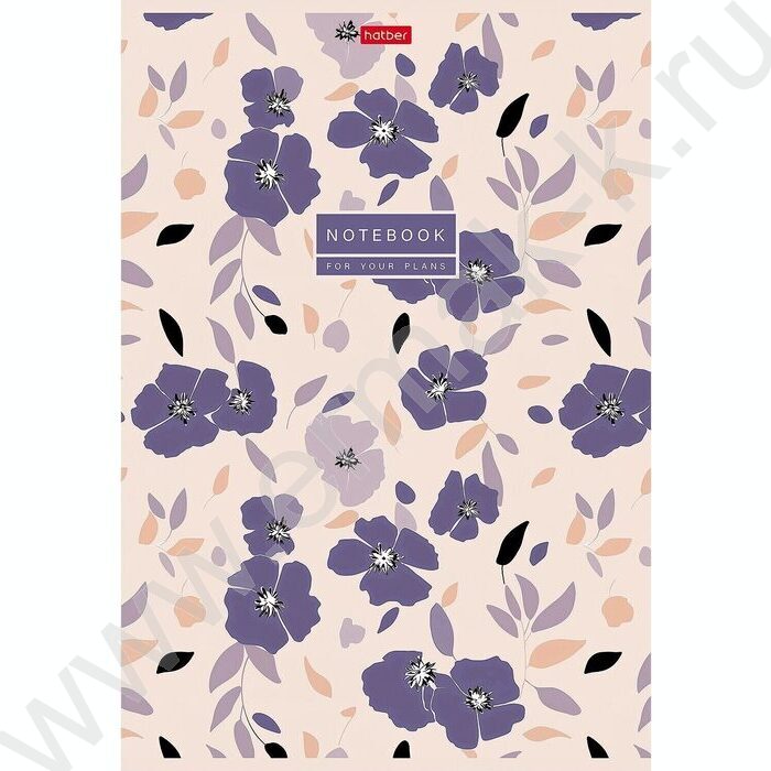 Тетрадь  96л А4 клетка "Музыка цветов" /ламинац.SOFT-TOUCH/ ассорти | Фото 3