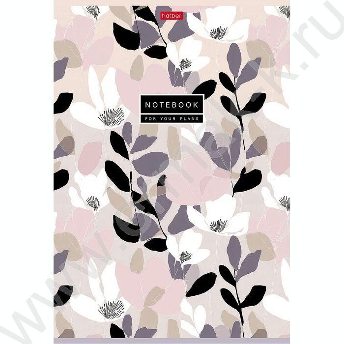 Тетрадь  96л А4 клетка "Музыка цветов" /ламинац.SOFT-TOUCH/ ассорти | Фото 4