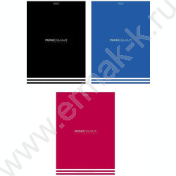 Тетрадь  96л А4 линейка "MONOCOLOUR" /мат ламин,тиснение/ ассорти NEW | Фото 1