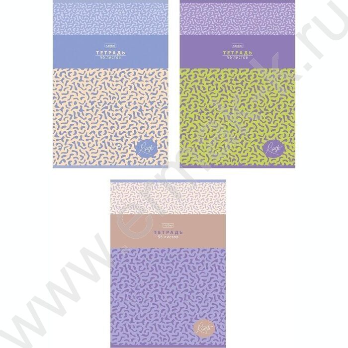 Тетрадь  96л А4 линейка "RISOTTO" /мат ламин,тиснение/ ассорти | Фото 1