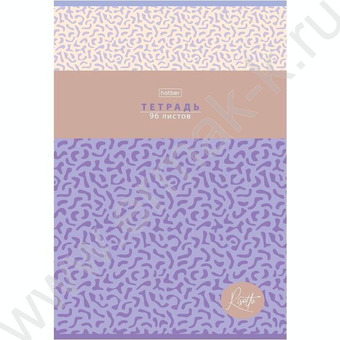 Тетрадь  96л А4 линейка "RISOTTO" /мат ламин,тиснение/ ассорти | Фото 4