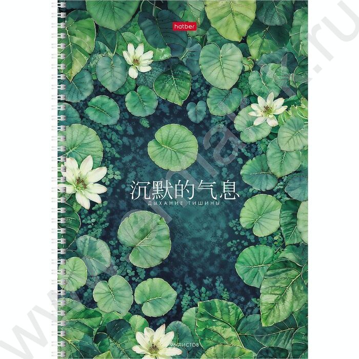 Тетрадь  96л А4 линейка/спираль/перфорация на отрыв "Дыхание тишины" /тиснение/ ассорти | Фото 2