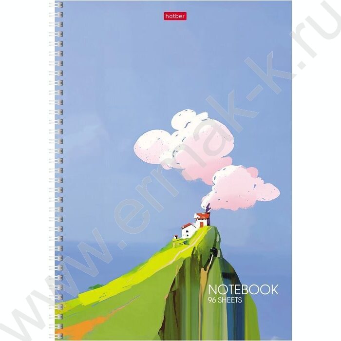 Тетрадь  96л А4 линейка/спираль/перфорация на отрыв "Далекие горизонты" /тиснение/ ассорти | Фото 2