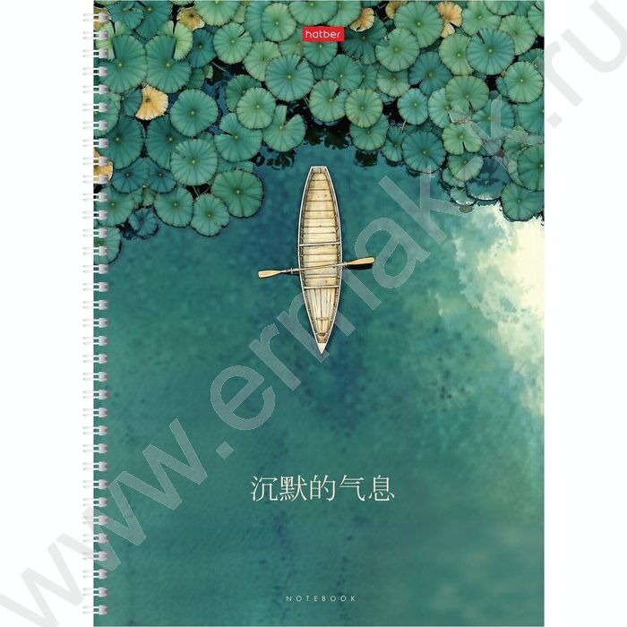 Тетрадь  80л А4 клетка/спираль/тв.обл. "Дыхание тишины" /перфорация на отрыв,глянц. ламин./ | Фото 1