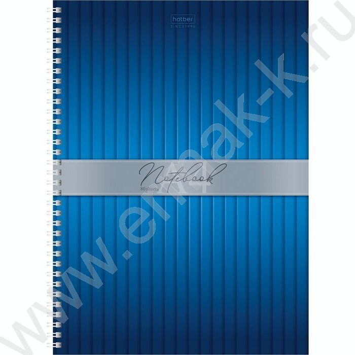 Тетрадь  80л А4 клетка/спираль/тв.обл. "PLISSE" /перфорация на отрыв,глянц. ламин./ | Фото 1