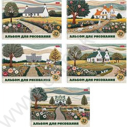 Альбом д/рисования-спираль пл.об. 32л "Тепло стежков" ассорти NEW | Фото 1