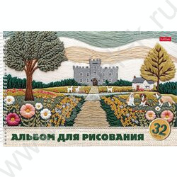 Альбом д/рисования-спираль пл.об. 32л "Тепло стежков" ассорти NEW | Фото 4