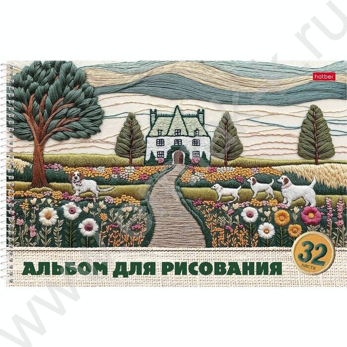 Альбом д/рисования-спираль пл.об. 32л "Тепло стежков" ассорти | Фото 6