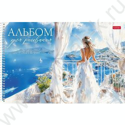 Альбом д/рисования-спираль пл.об. 32л "Прекрасные незнакомки" ассорти NEW | Фото 4