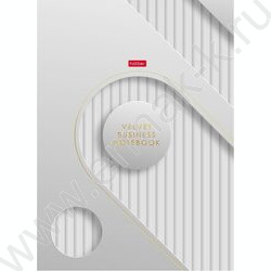 Бизнес-блокнот 160л А4 5-цв.блок "Velvet style_white" NEW | Фото 1